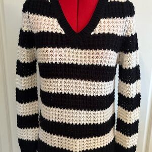BONGO Black and White Knit Sweater